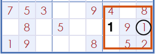 de Sudoku online Incorrecto